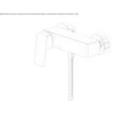 External single-lever shower faucet Loiching