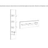 4-hole thermostatic brass shower faucet Osiek