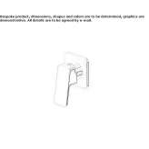 Concealed single-lever shower mixer with plate Loiching
