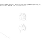 2-hole stainless steel shower faucet with diverter Coux