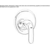 Single-lever shower faucet Higueron