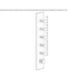 6-hole metal thermostatic shower faucet Ballarat