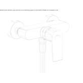 External single-lever shower faucet Leut