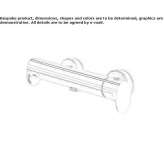 External thermostatic shower faucet Treungen
