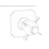 Single-lever shower mixer with plate Lodrino