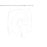 Concealed shower faucet with one handle Viticuso
