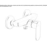 External single-lever shower faucet Smithton