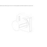Concealed 1-hole brass shower faucet Byram