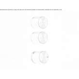 3-hole thermostatic stainless steel shower faucet Mondejar