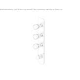 Concealed thermostatic brass shower faucet Beznea