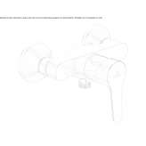 External single-lever shower faucet Leones