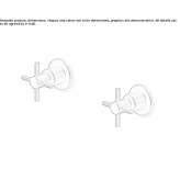 2-hole concealed stainless steel shower faucet Nidzica