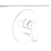 Concealed single-lever shower faucet with diverter Triunfo