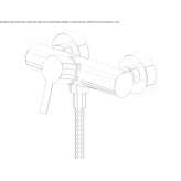 Outdoor single lever brass shower faucet Bobitz