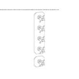 Thermostatic shower tap with plate Lodrino