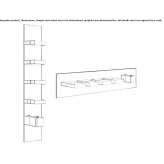 5-hole thermostatic brass shower faucet Osiek