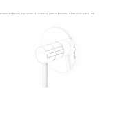 Concealed single-lever shower mixer with plate Byram