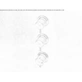 Thermostatic set with 2 shut-off valves Anaya