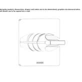 Concealed shower faucet with plate Ararat