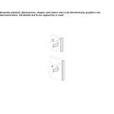 2-hole thermostatic shower tap with individual rosettes Byram