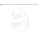 Concealed thermostatic brass shower faucet Bobitz