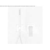 Single lever brass shower faucet with hand shower Tervola
