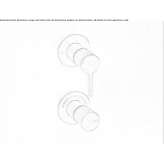 Thermostatic set with shut-off and 2-way switch Hoshcha