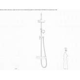 Thermostatic shower faucet with a shower hand Trier