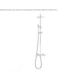 3-hole shower faucet with single handle and hand shower Eichfeld