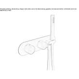 Concealed thermostatic shower faucet with a hand shower Winthrop