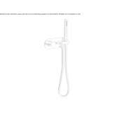 Single lever brass shower faucet with hand shower Worben