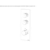 Concealed thermostatic shower faucet Kastella