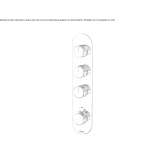 Concealed thermostatic shower faucet Kastella