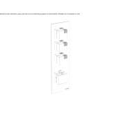 Concealed thermostatic shower mixer with plate Kandira