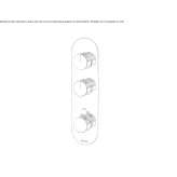 Concealed thermostatic shower faucet Kastella