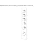 Concealed thermostatic shower faucet Kastella