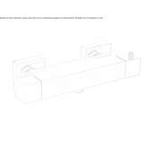 External thermostatic shower faucet Doima