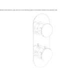 Concealed thermostatic shower mixer with plate Garguera