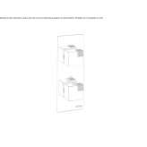 Concealed thermostatic shower mixer with plate Kandira