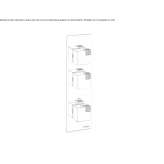 Concealed thermostatic shower mixer with plate Kandira