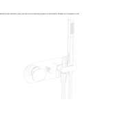 Single lever brass shower faucet with hand shower Worben