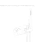 Single lever brass shower faucet with hand shower Worben