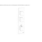 Concealed thermostatic shower mixer with plate Ormeau