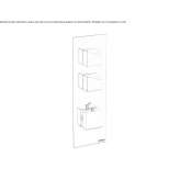 Concealed thermostatic shower mixer with plate Ormeau