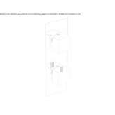 Concealed thermostatic shower mixer with plate Gorodnya