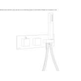 Concealed thermostatic shower faucet with a hand shower Gorodnya