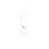 Concealed thermostatic shower mixer with plate Ormeau