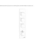Concealed thermostatic shower mixer with plate Ormeau