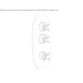 Concealed thermostatic shower mixer with plate Pankow