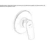 Single-lever shower faucet Liqenas